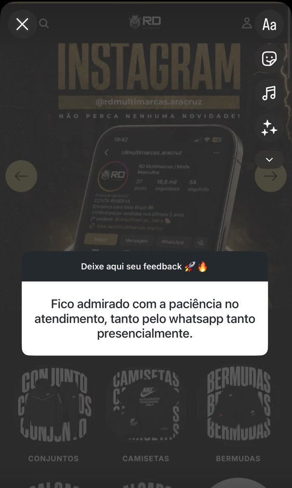 Depoimento de cliente da RD Multimarcas