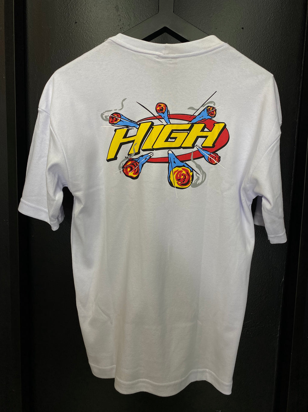Camiseta High Estampa Colorida Branca