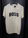 Camisa Peruana Hgo Boss Logo Preto Off White