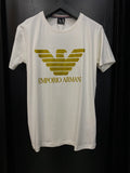 Camisa Peruana Armni Águia Dourada Branca