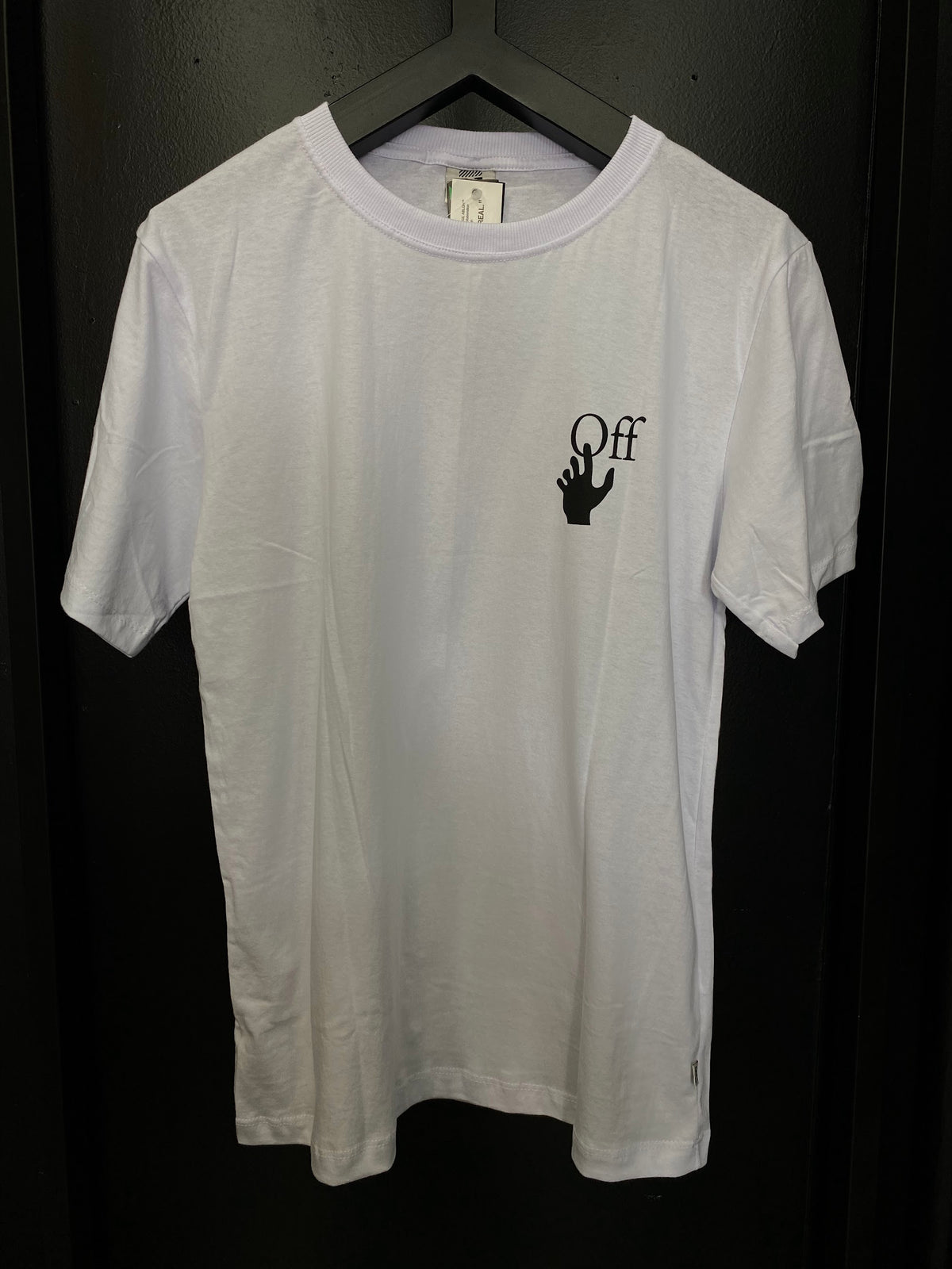 Camiseta Off White Logo Pequeno Branca