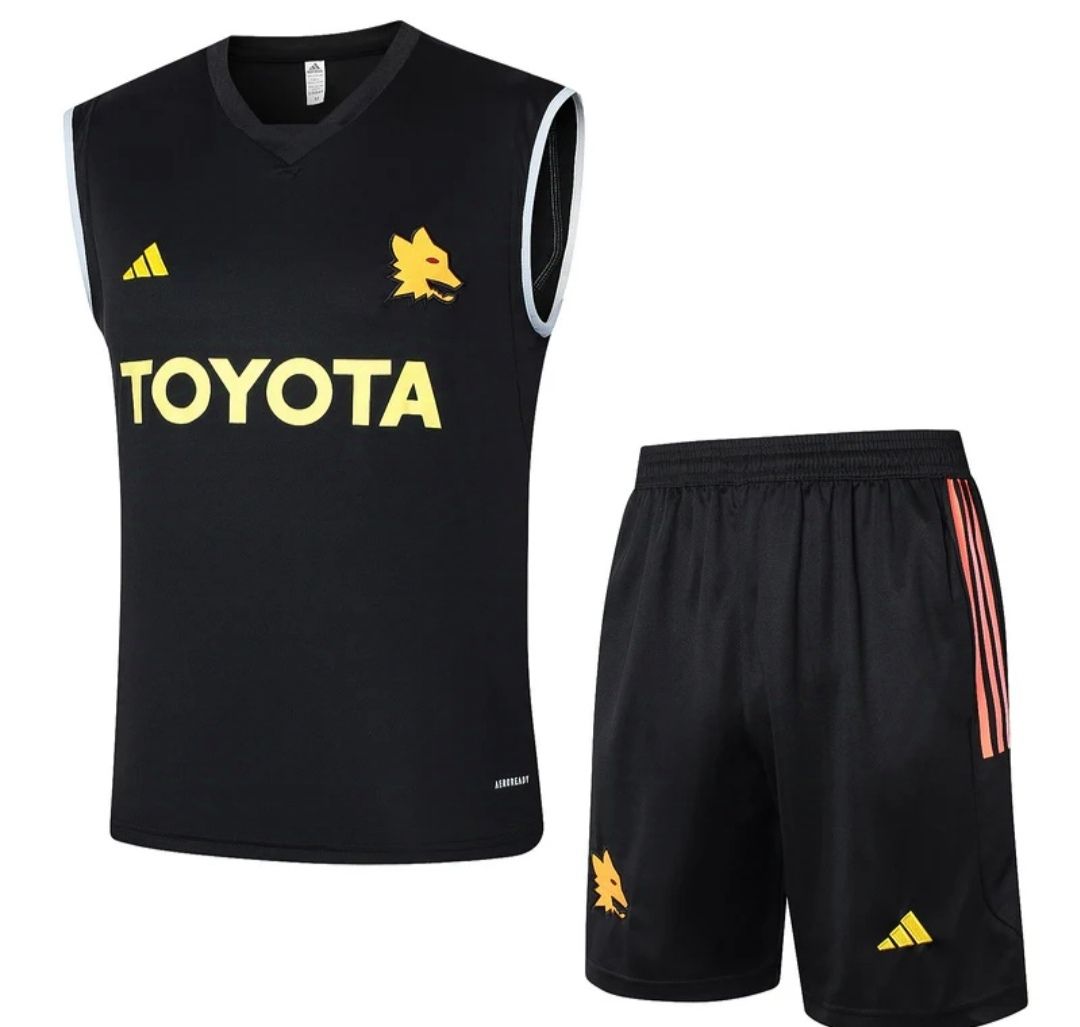 Conjunto Roma Treino Regata Preto