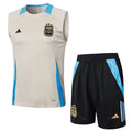 Conjunto Argentina Treino Regata Bege