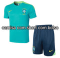 Conjunto Brasil Treino Camisa Verde