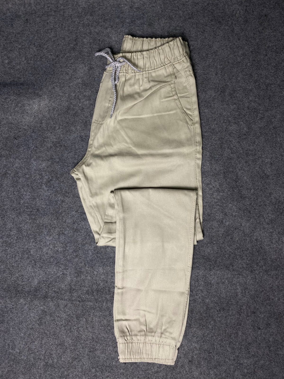 Calça Jogger Sarja Bege