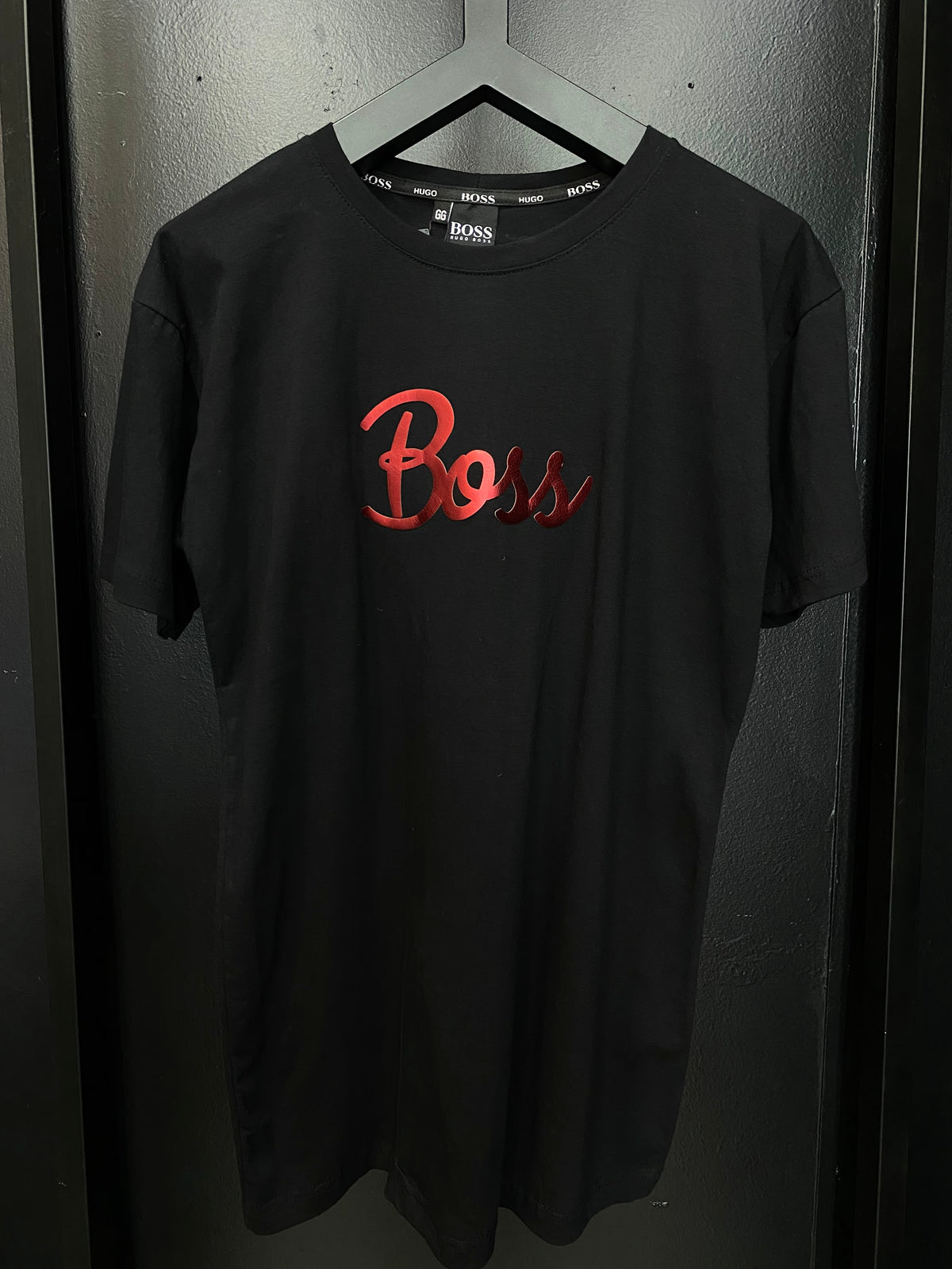 Camisa Peruana Hgo Boss Assinatura Vermelha Preta