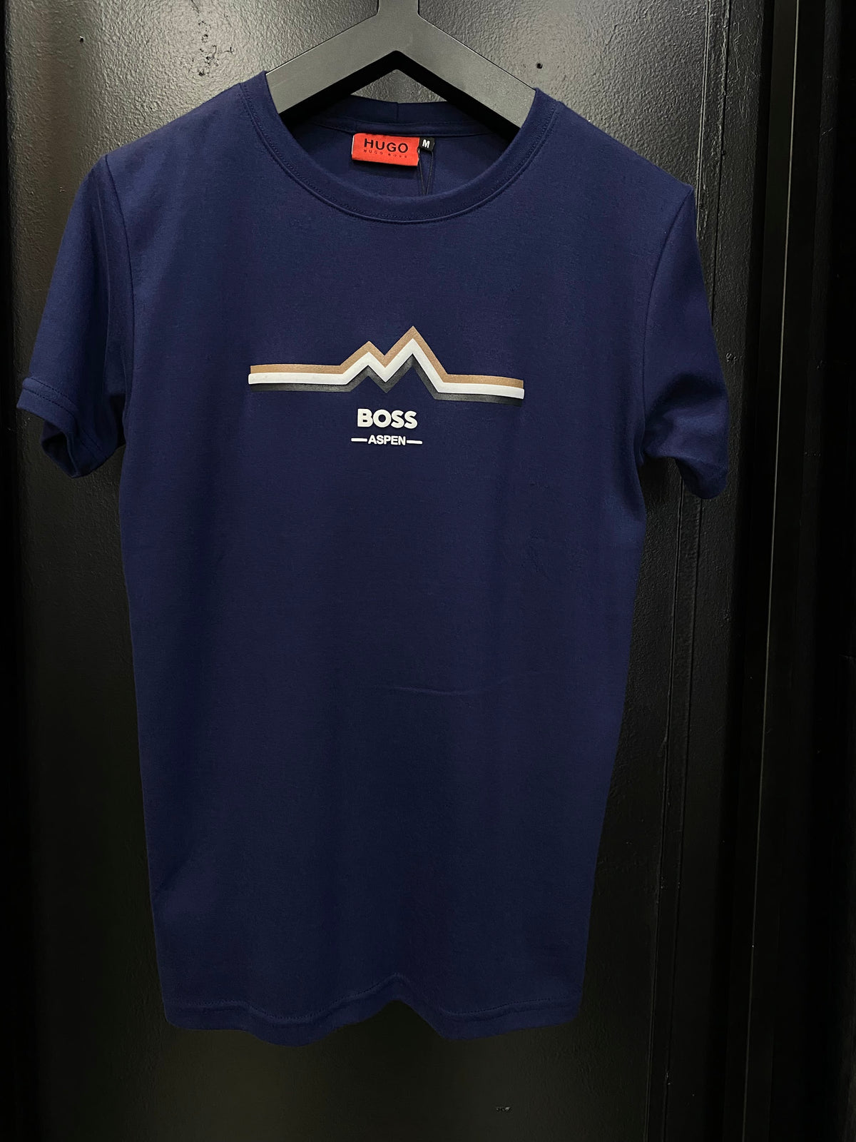 Camisa Peruana Hgo Boss Montanha Azul Marinho
