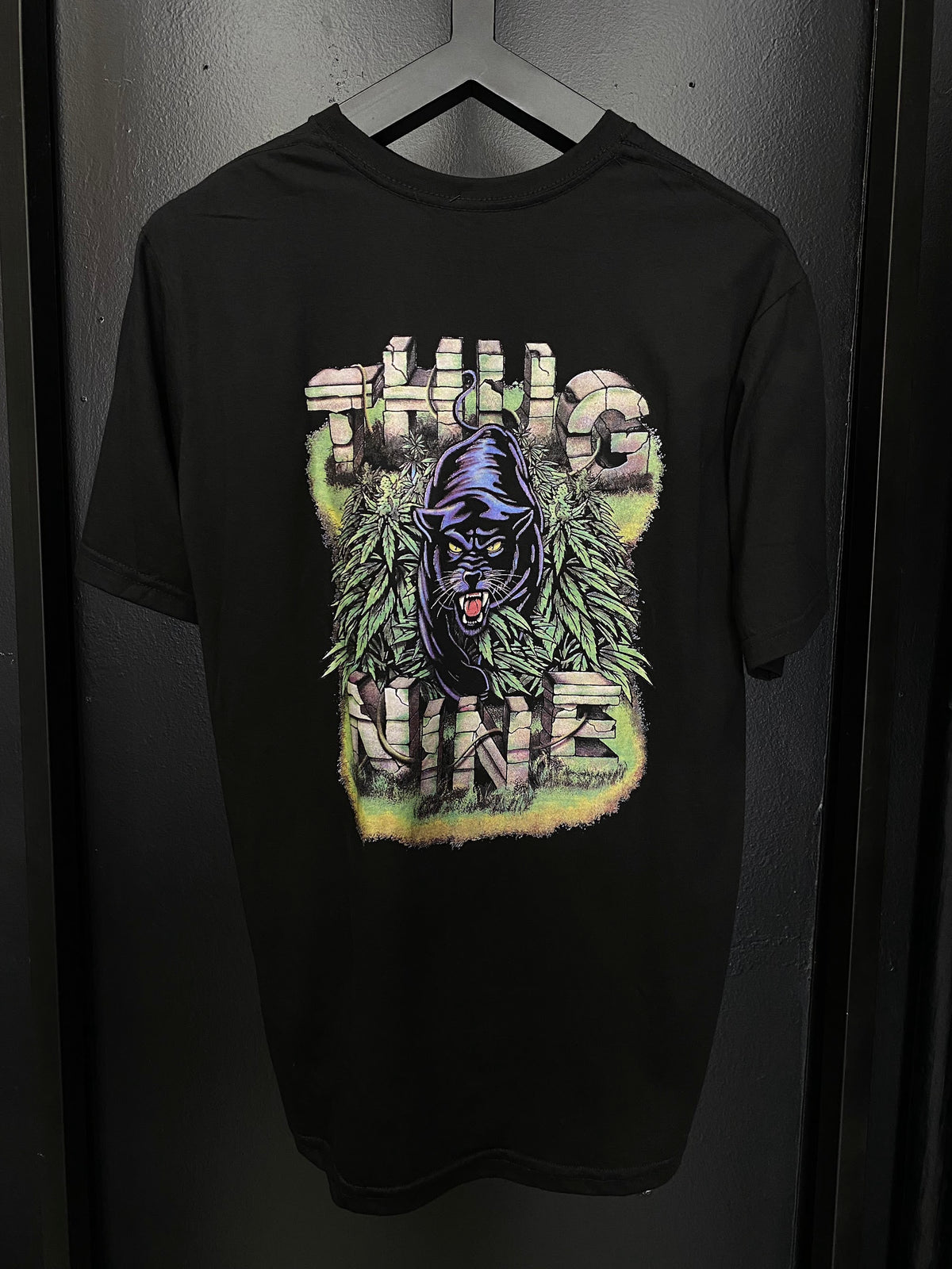 Camiseta Thug Nine Caveira Preta