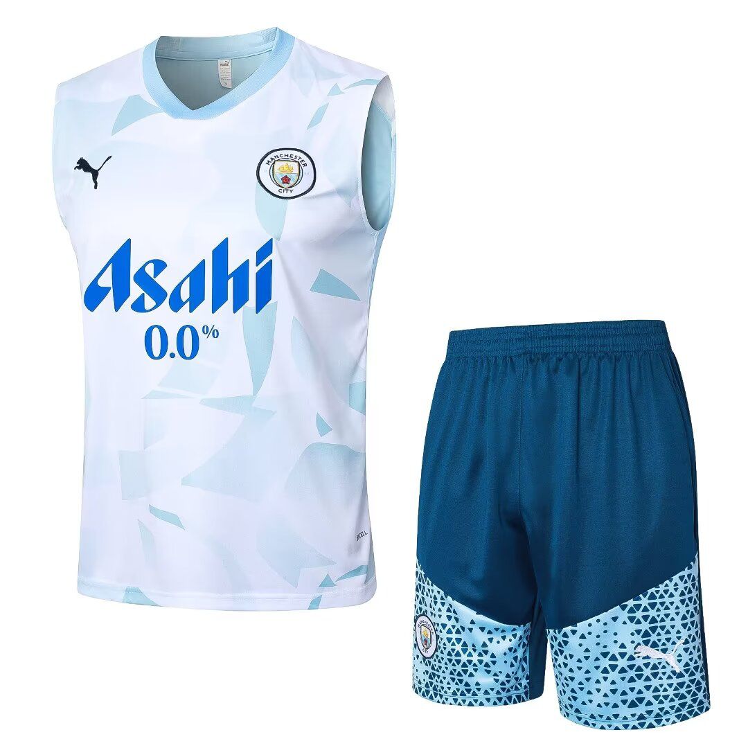Conjunto Manchester City Treino Regata Branco