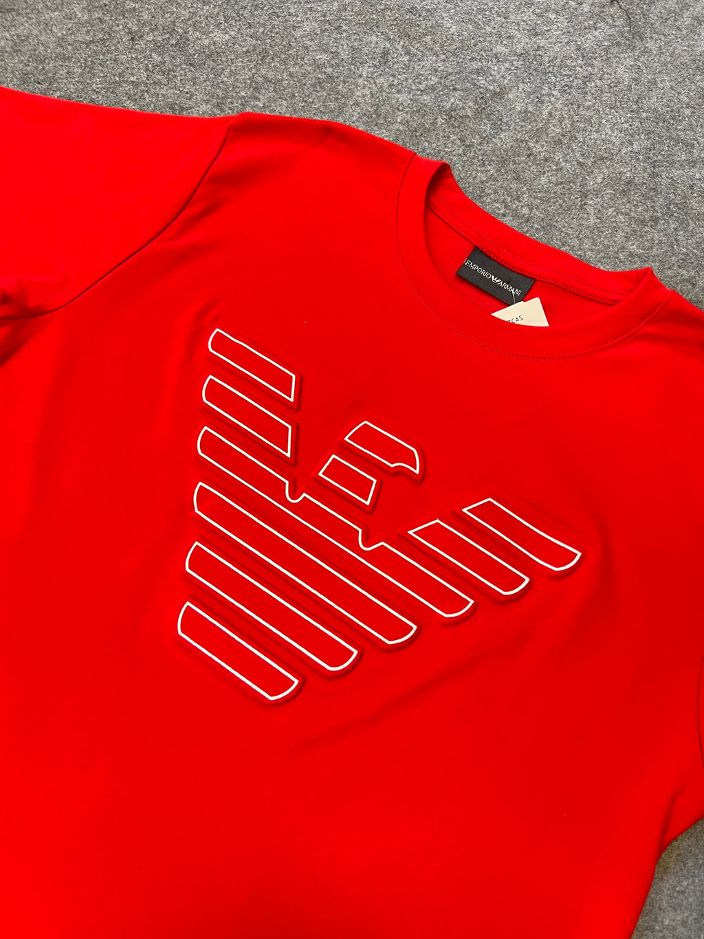 Camiseta Armni Malha Pima Águia Vermelha