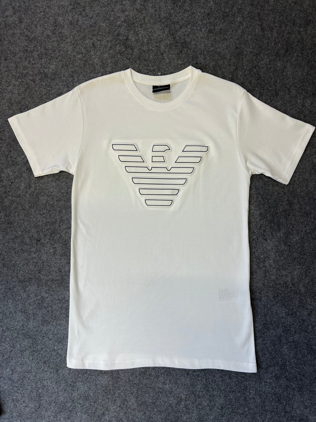 Camiseta Armni Malha Pima Águia Branca