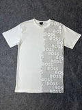 Camiseta Hgo Boss Malha Pima Faixa Lateral Branca