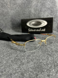 Armação Oakley Mola Dourada Lente Transparente