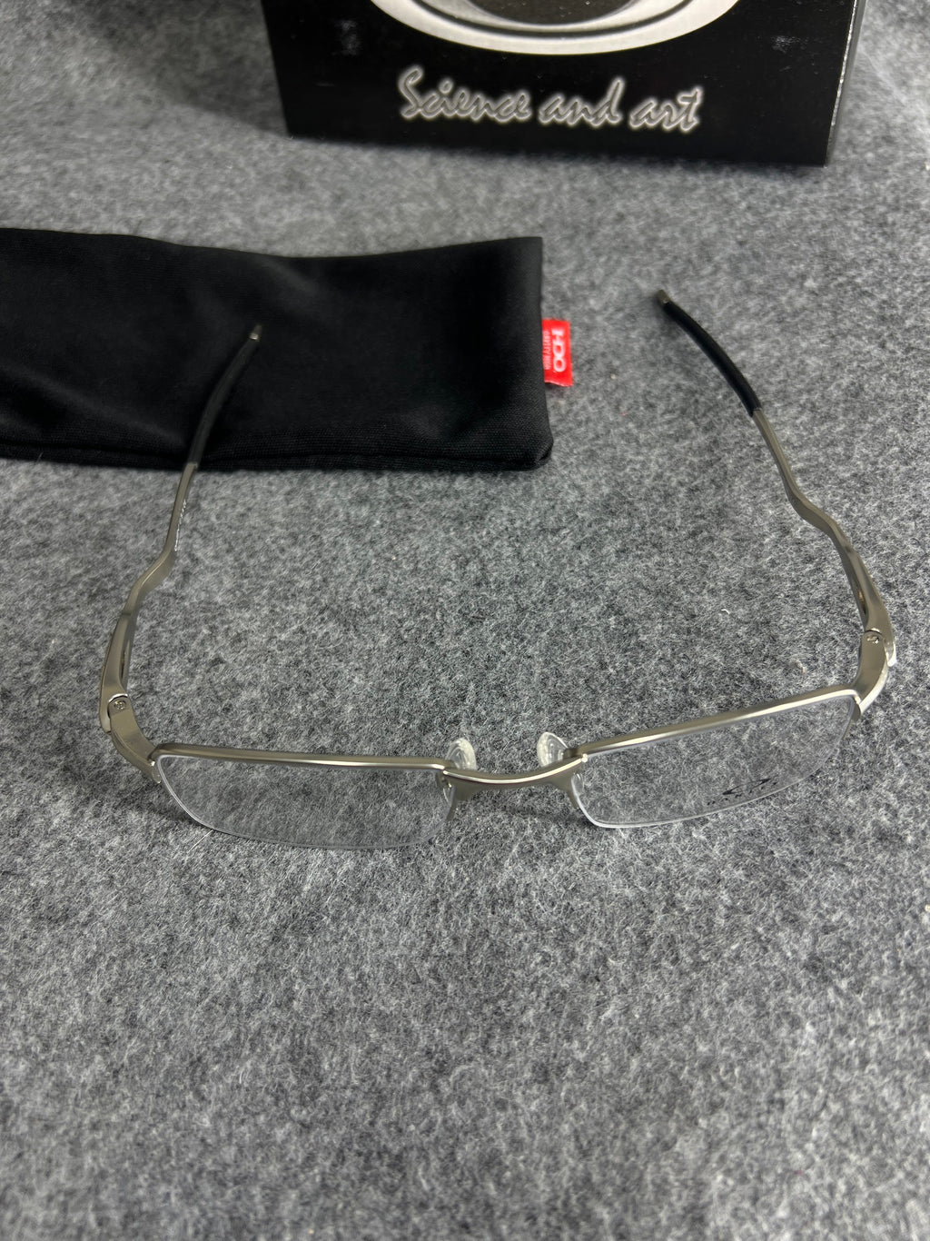 Armação Oakley Lente Transparente Prata