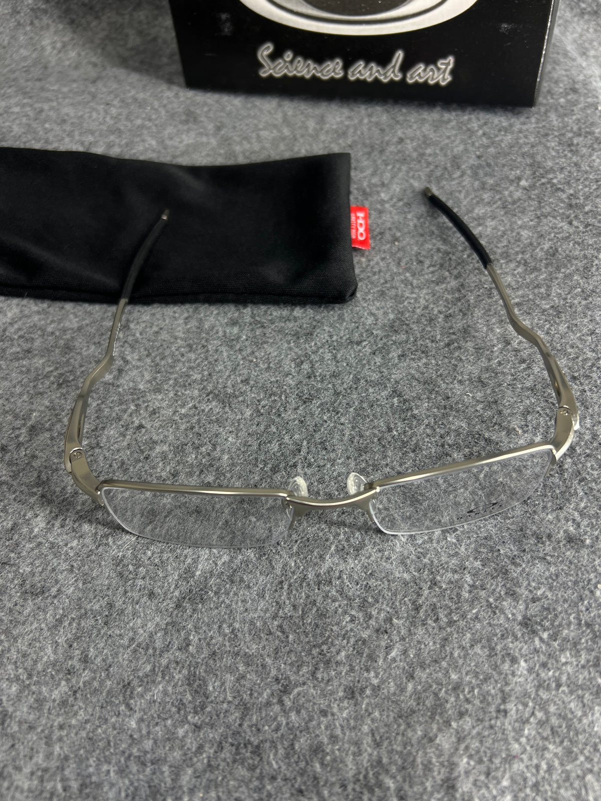 Armação Oakley Lente Transparente Prata