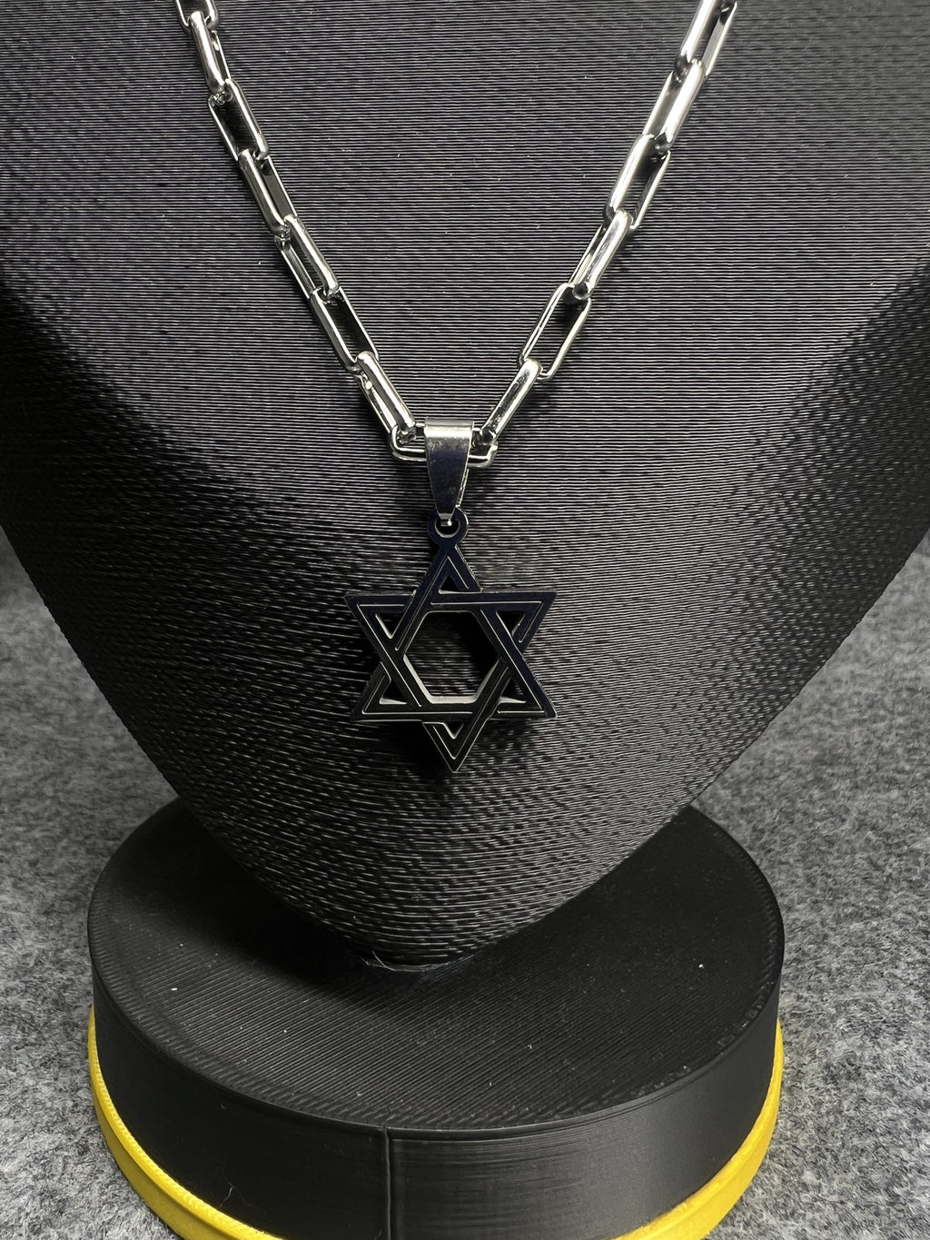 Corrente Cartier Prata com Estrela de Davi - detalhe 1