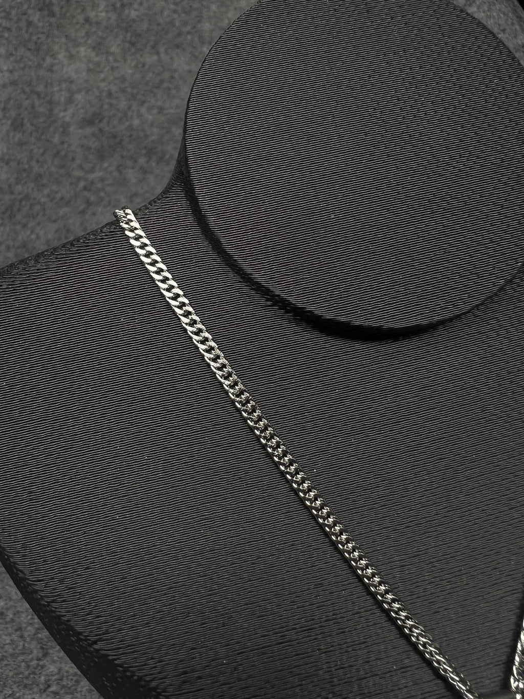 Corrente Grumet Prata com Crucifixo - detalhe 2