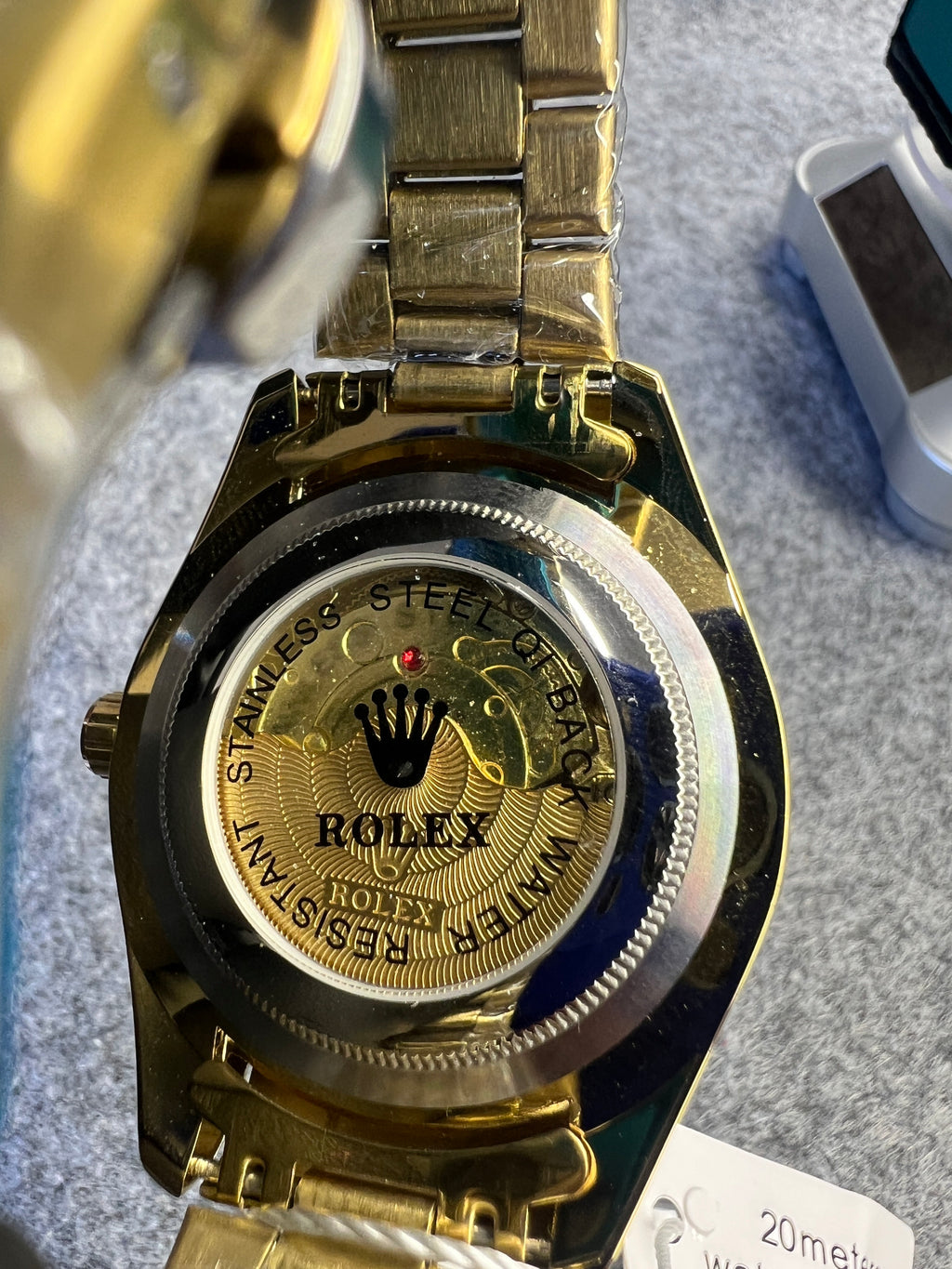 Relógio Rolex Datejust Dourado Mostrador Palm