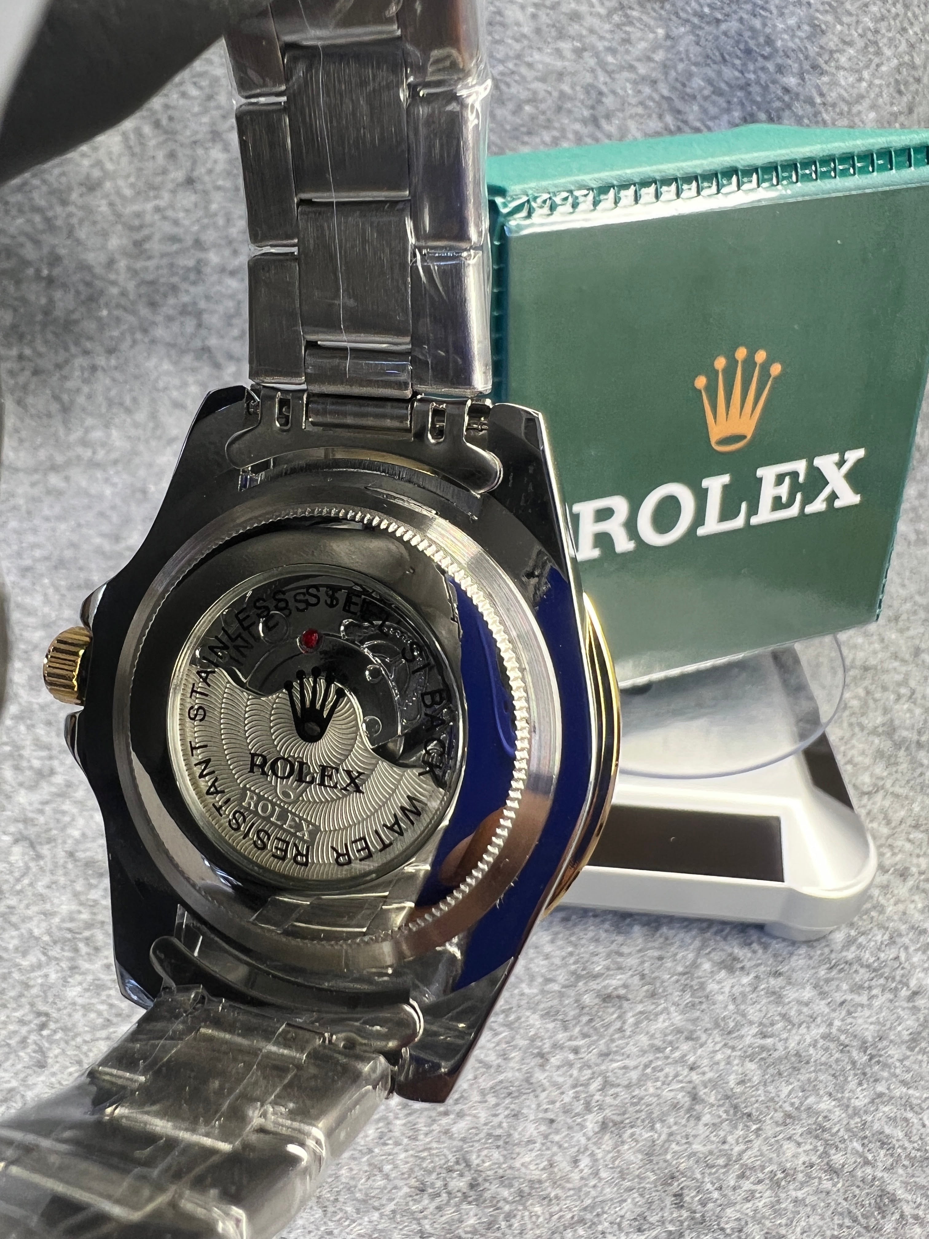 Relógio Rolex Yacht-Master Misto Mostrador Preto